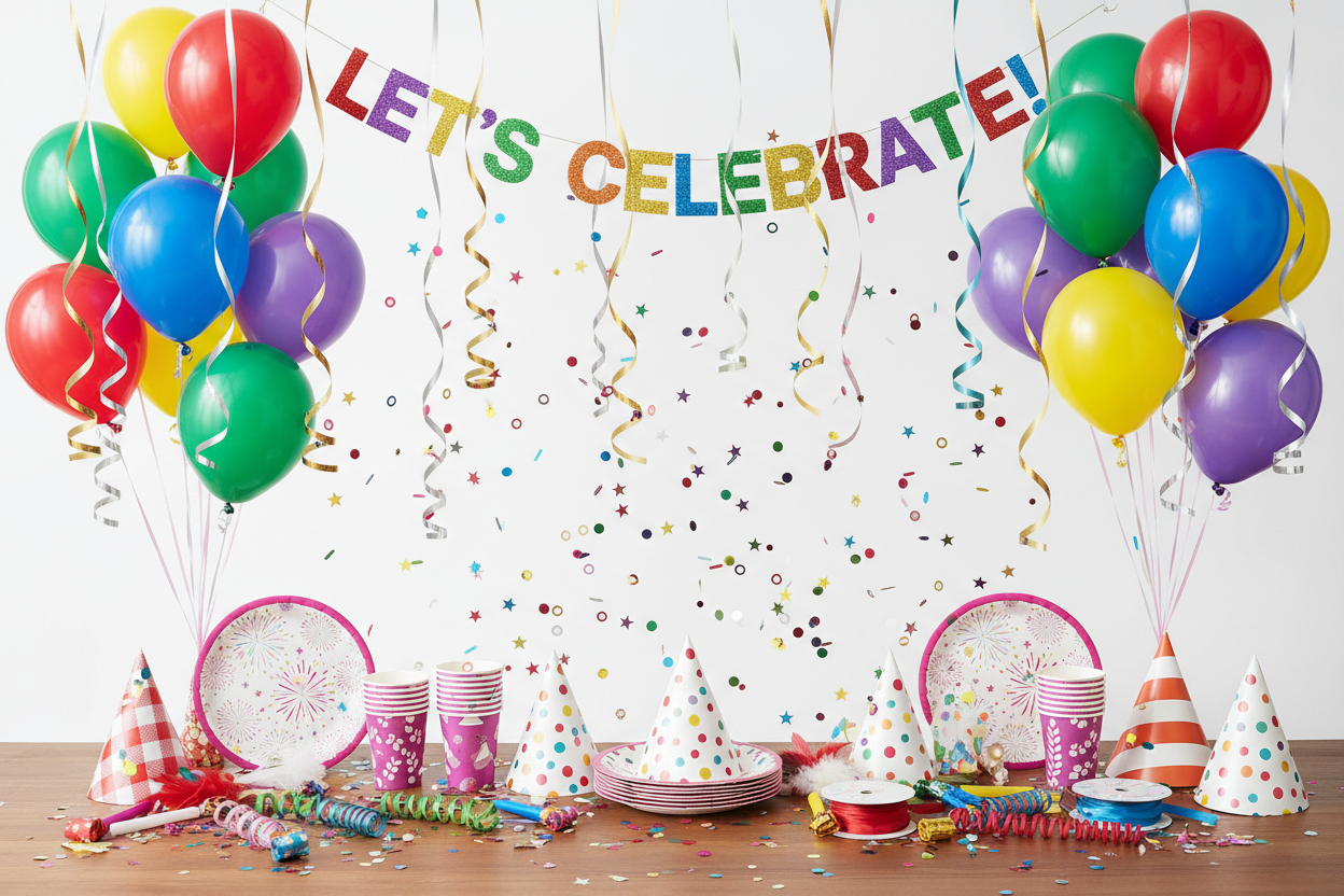 Variety of Party Supplies